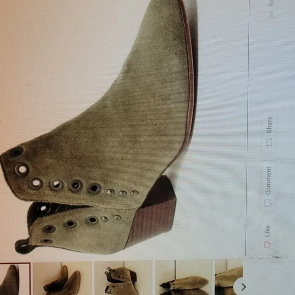 Sam Edelman Rubin gromit booties moss green suede size 7.5