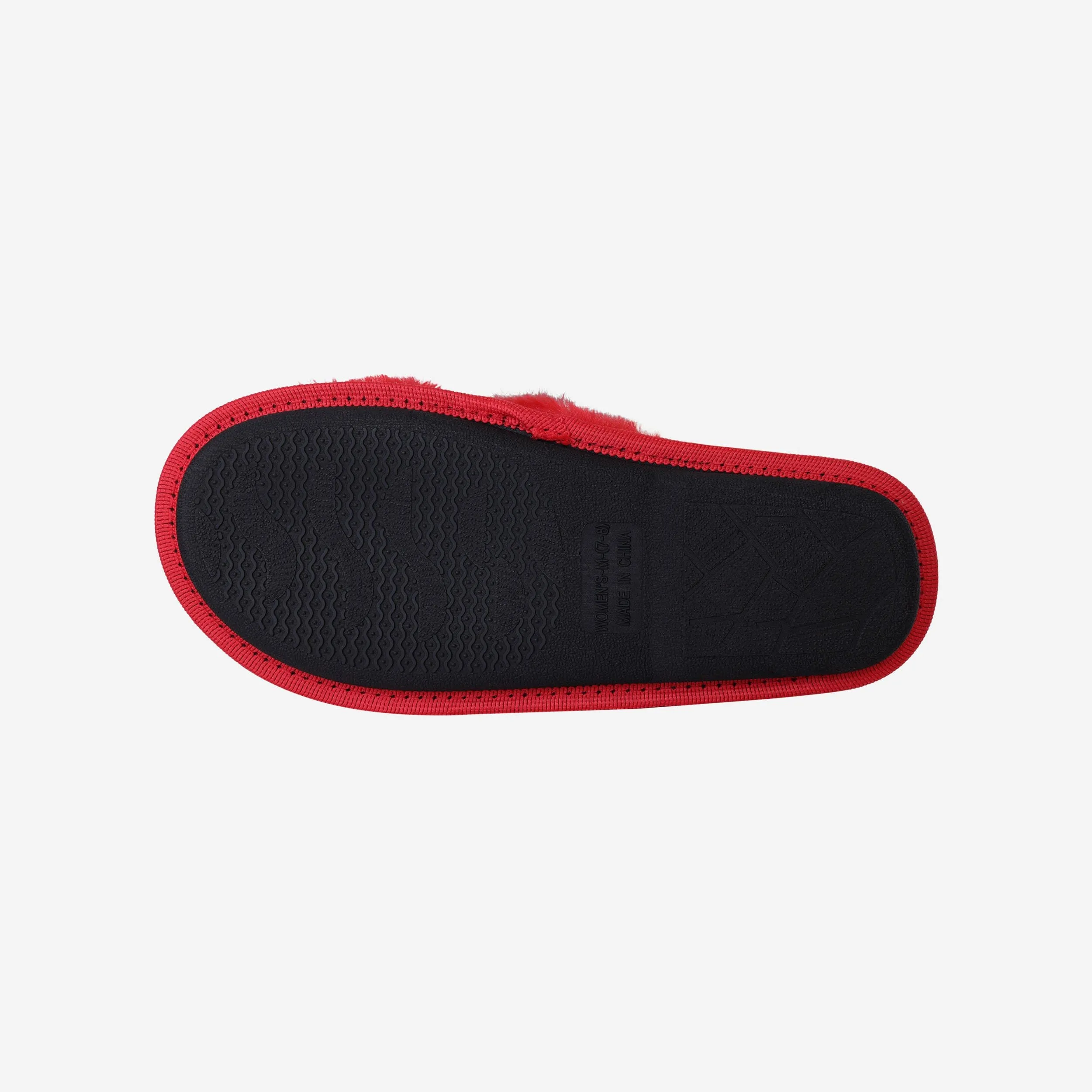 San Francisco 49ers Womens Script Wordmark Fur Cross Slide