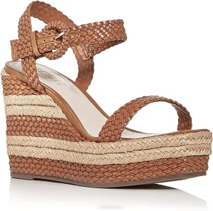 Schutz Women's Nani Espadrille Platform Wedge Sandals HAZEL 9.5