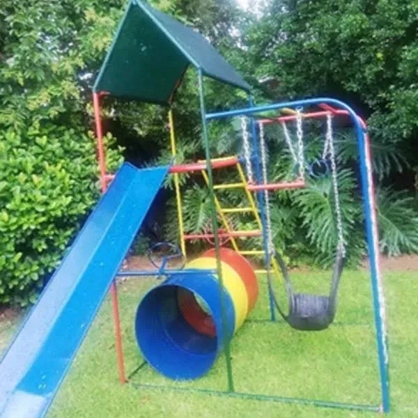 Single Jungle Gym (with 1 Tyre Swing, Drum Car)