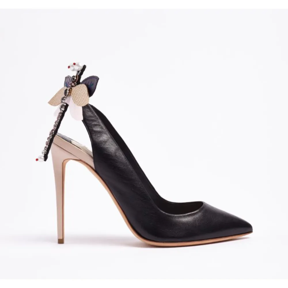Slingback Black Pumps