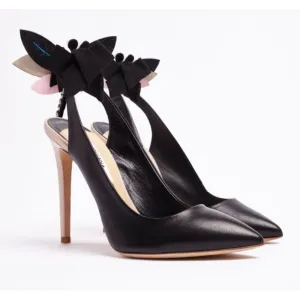 Slingback Black Pumps