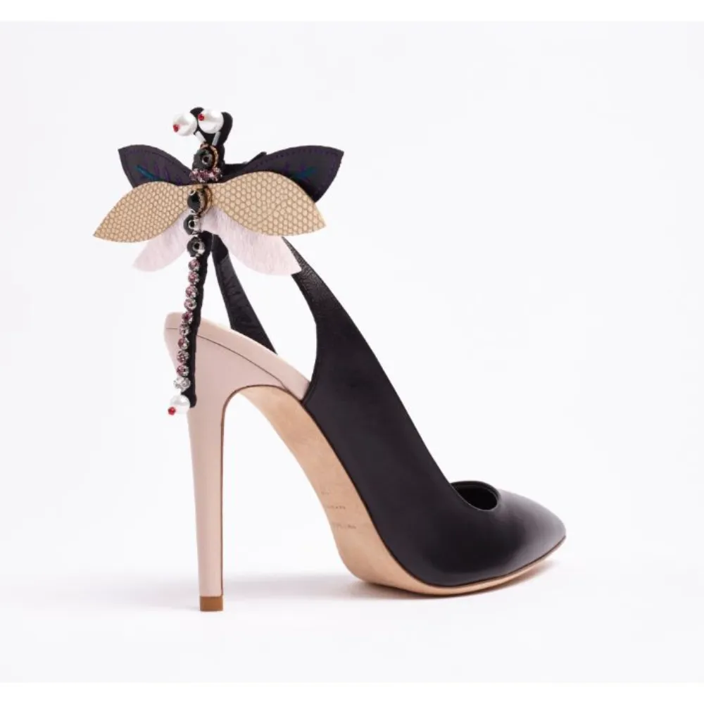 Slingback Black Pumps