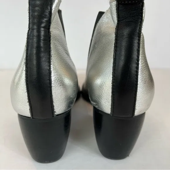Sol Sana Bruno rare silver metallic ankle booties