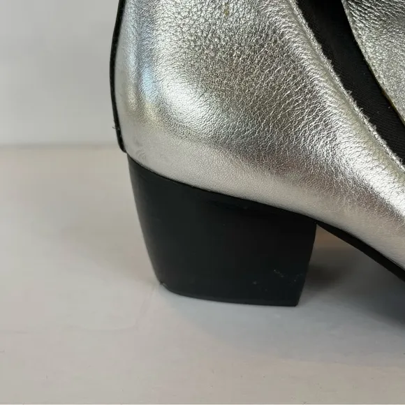 Sol Sana Bruno rare silver metallic ankle booties