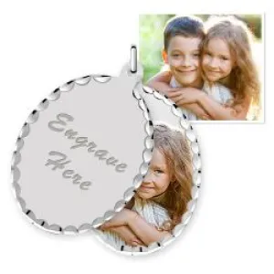 Sterling Silver Oval Swivel Photo Pendant Jewelry