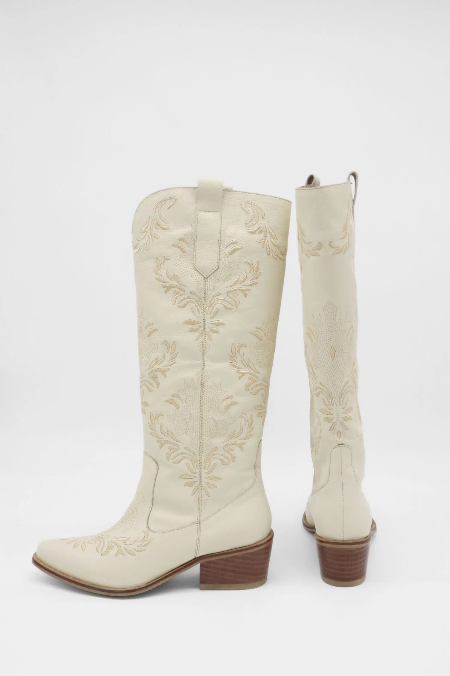 [STIVALI] JOLENE ARTISANAL STITCHING COWBOY BOOTS