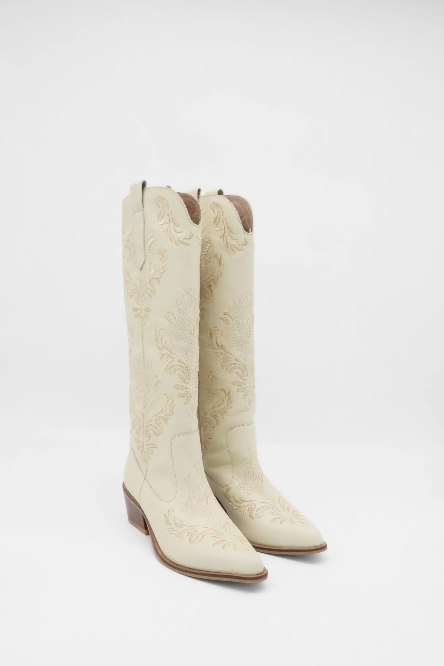 [STIVALI] JOLENE ARTISANAL STITCHING COWBOY BOOTS