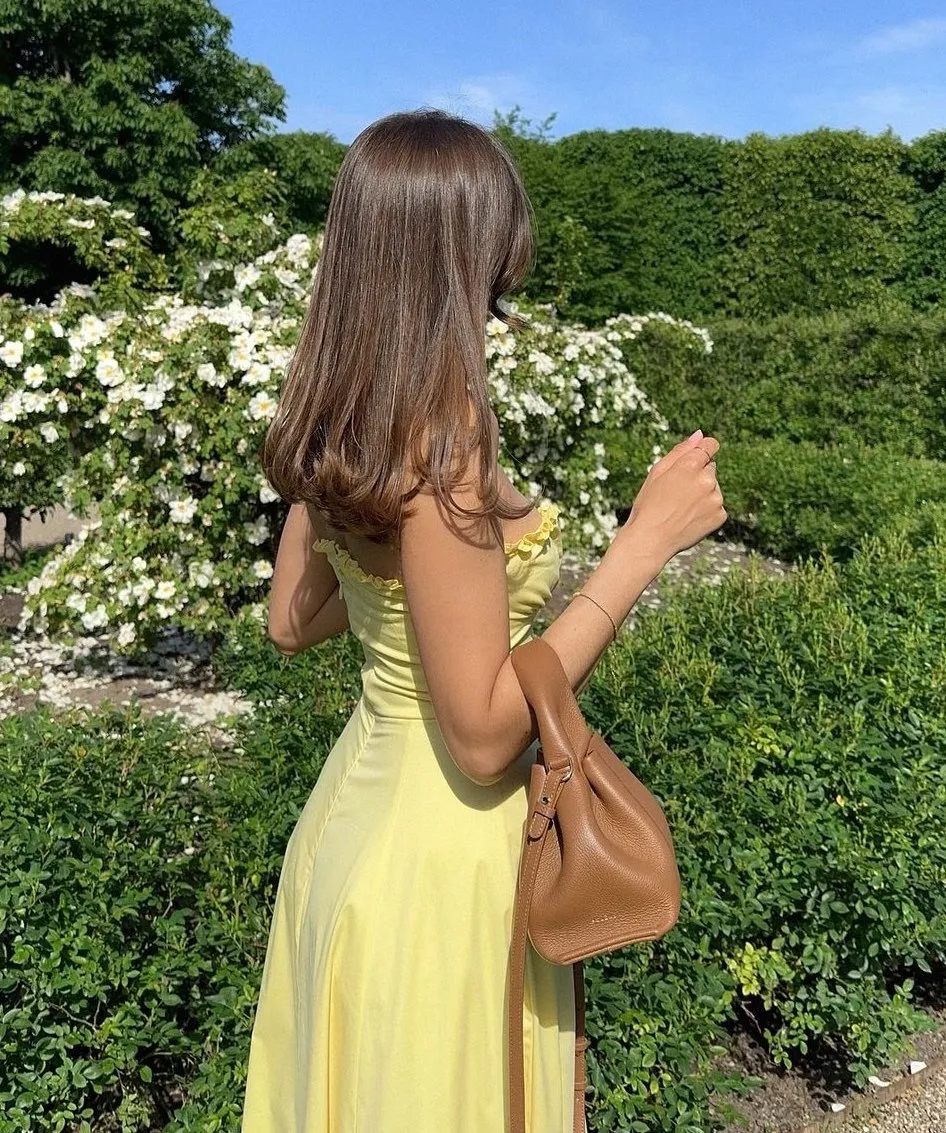 Strapless A-Line Dress with Ruffled Neckline