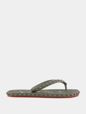 Super Loubi Flip-Flops in Smoke Grey