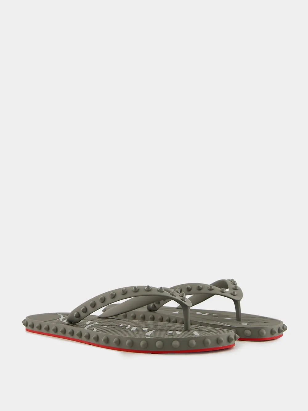 Super Loubi Flip-Flops in Smoke Grey