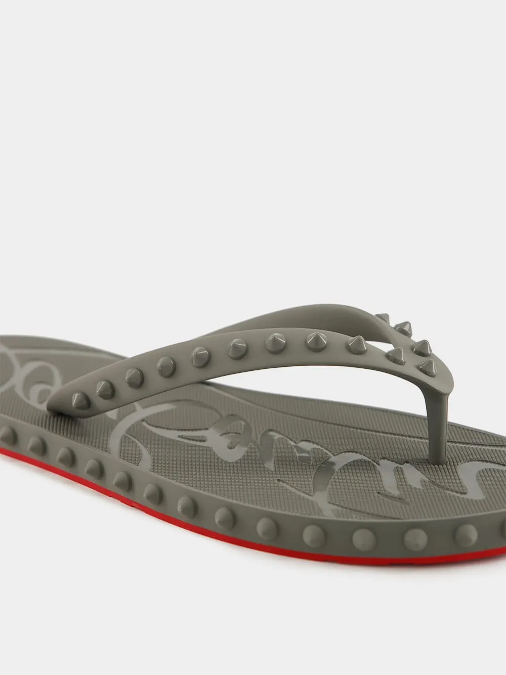 Super Loubi Flip-Flops in Smoke Grey