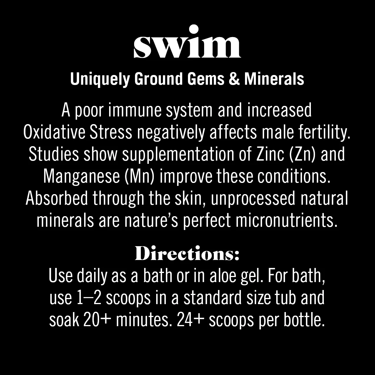 swim • male fertility mineral blend