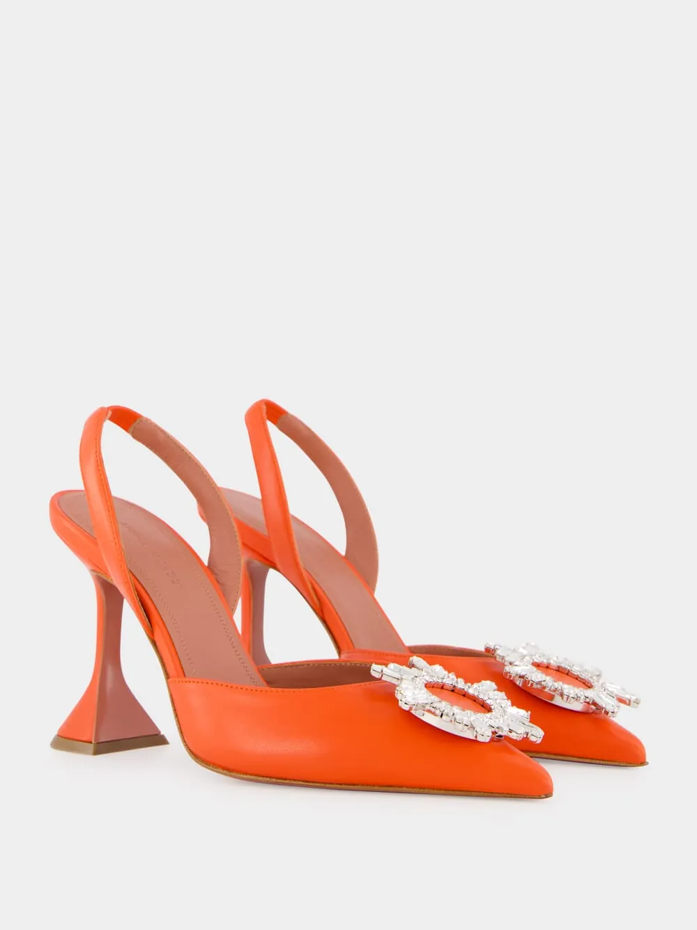 Tangerine Begum 95mm Nappa Slingback