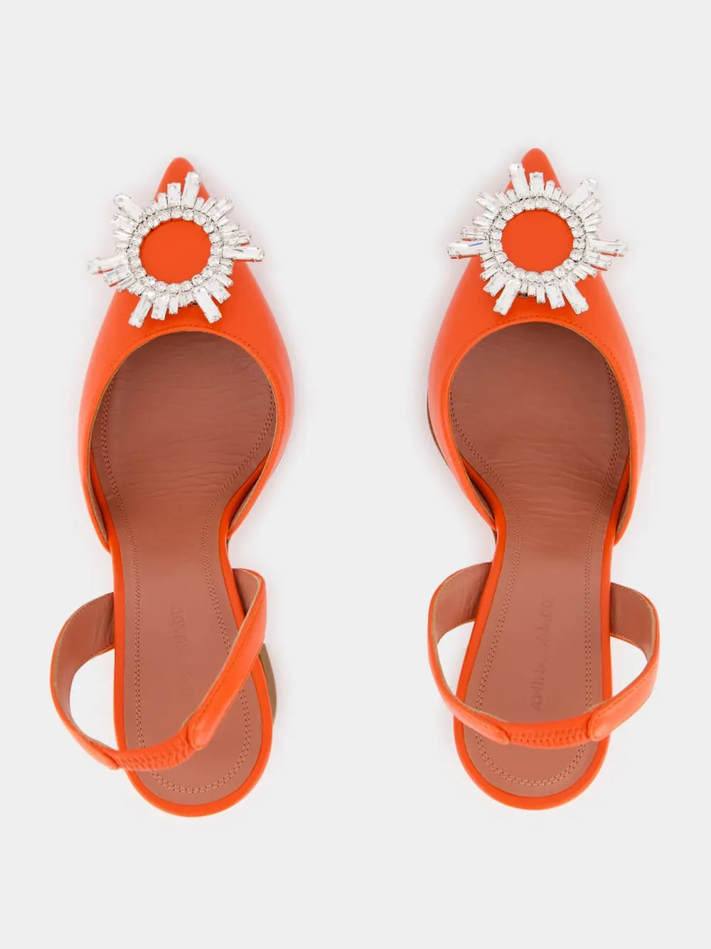 Tangerine Begum 95mm Nappa Slingback