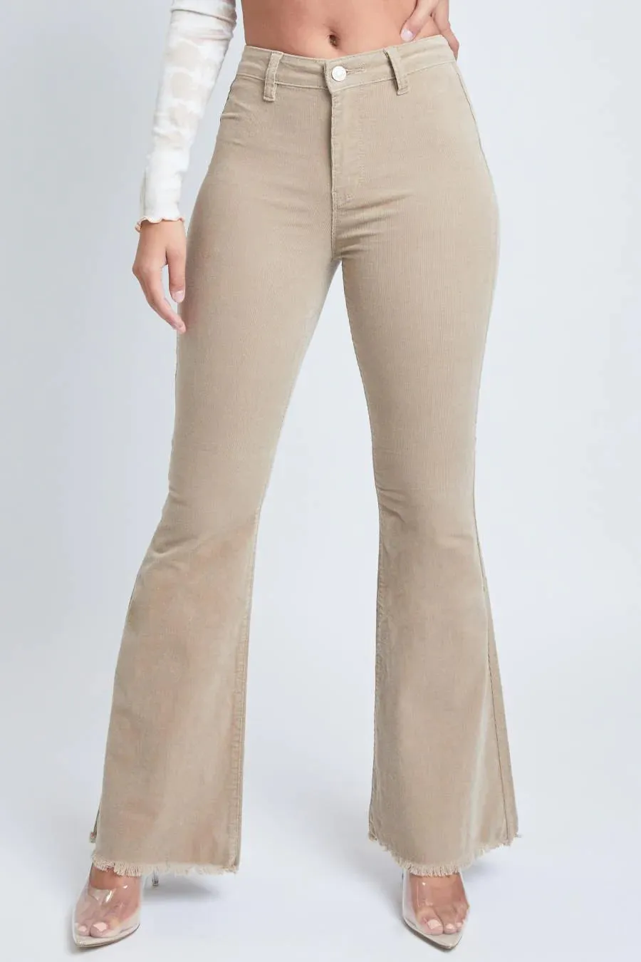 Taupe Corduroy Flare