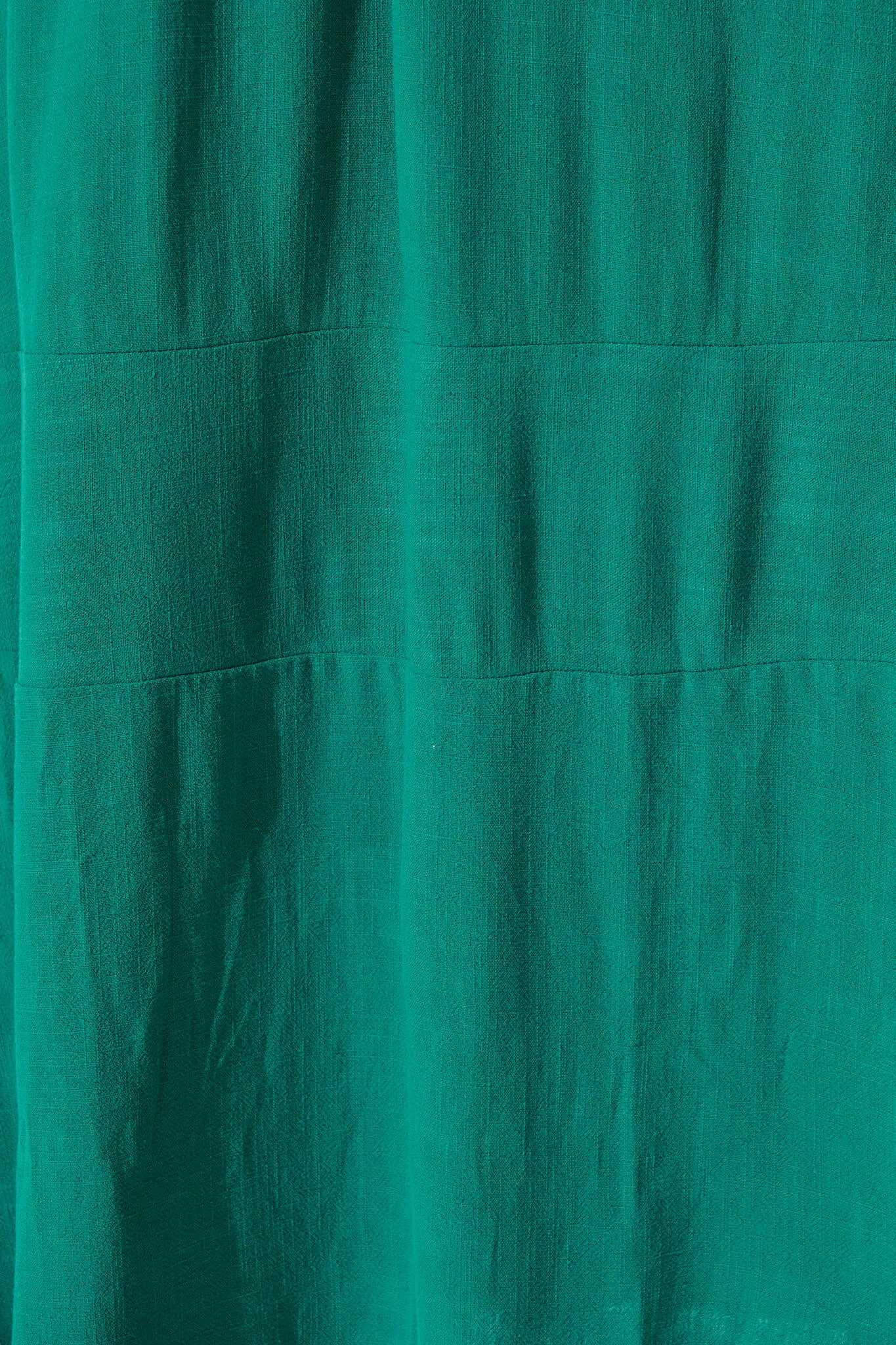 Teal Linen Blend Midi Dress by Mary