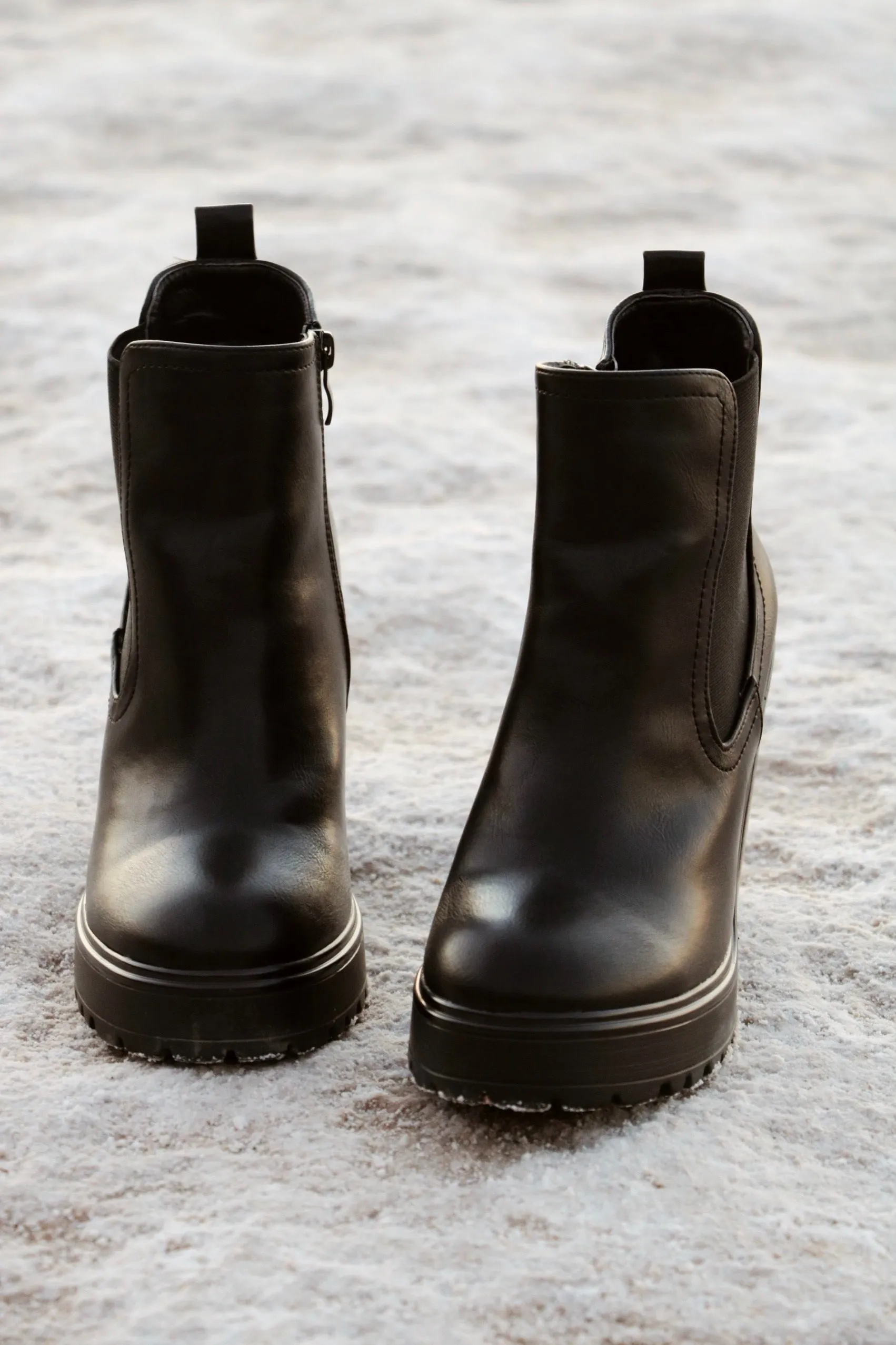 The Motto Black Booties