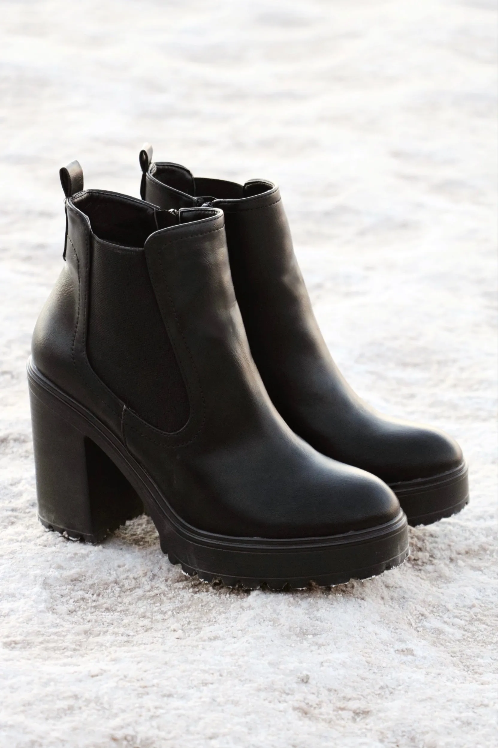 The Motto Black Booties