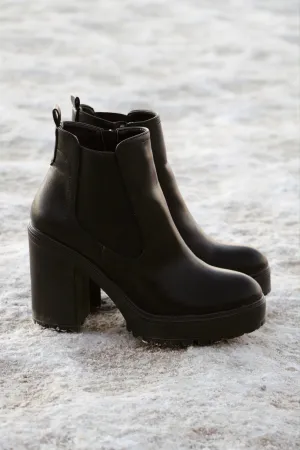 The Motto Black Booties
