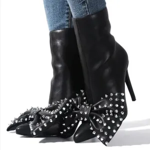 The Stiletto Bow Booties