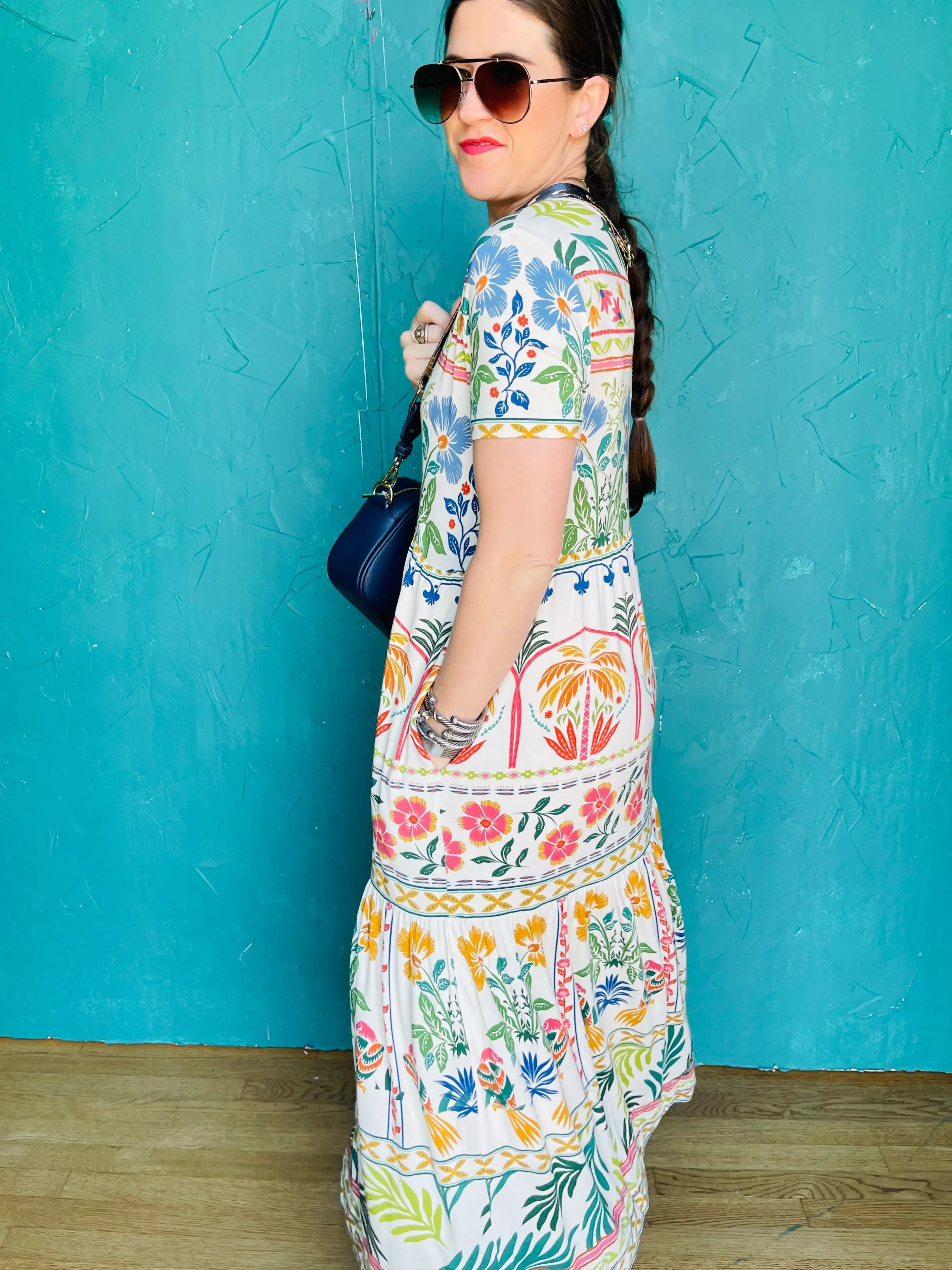 Tiered Henley Knit Dress-Solle