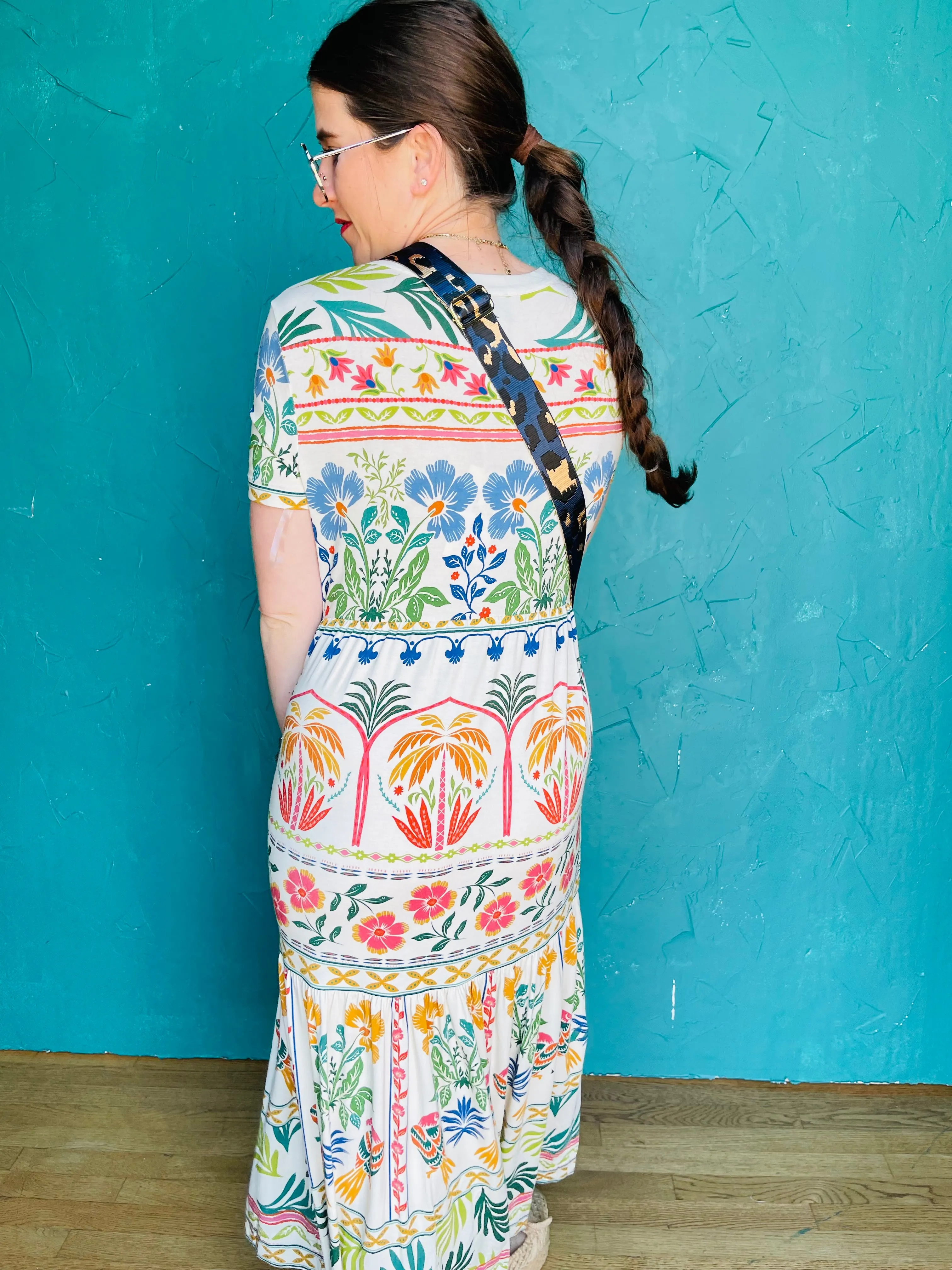 Tiered Henley Knit Dress-Solle