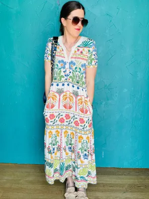 Tiered Henley Knit Dress-Solle