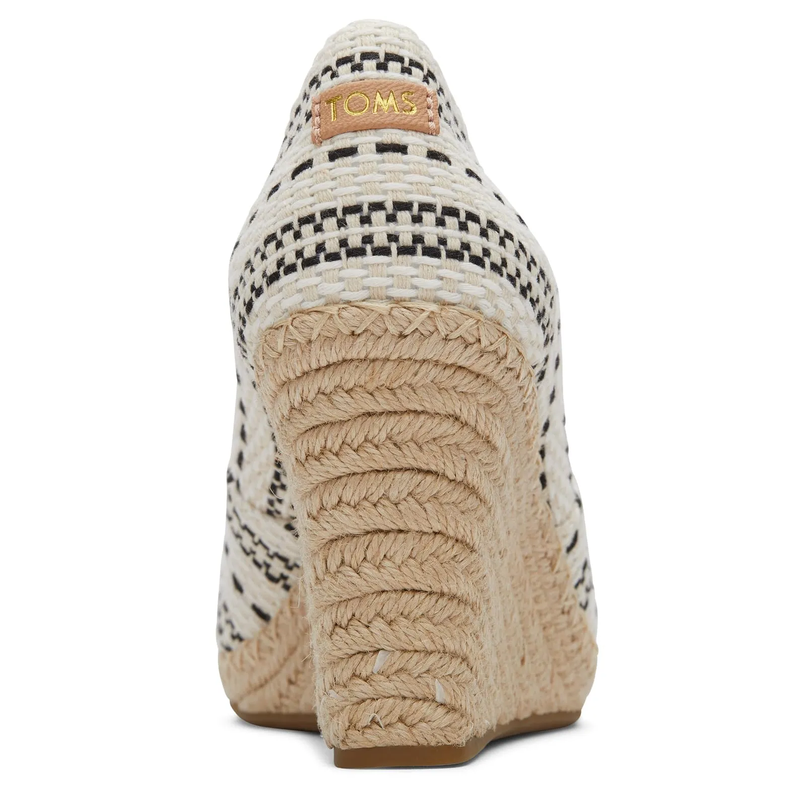 TOMS Womens Micto P Wedge Sandal, Natural, 9.5 US