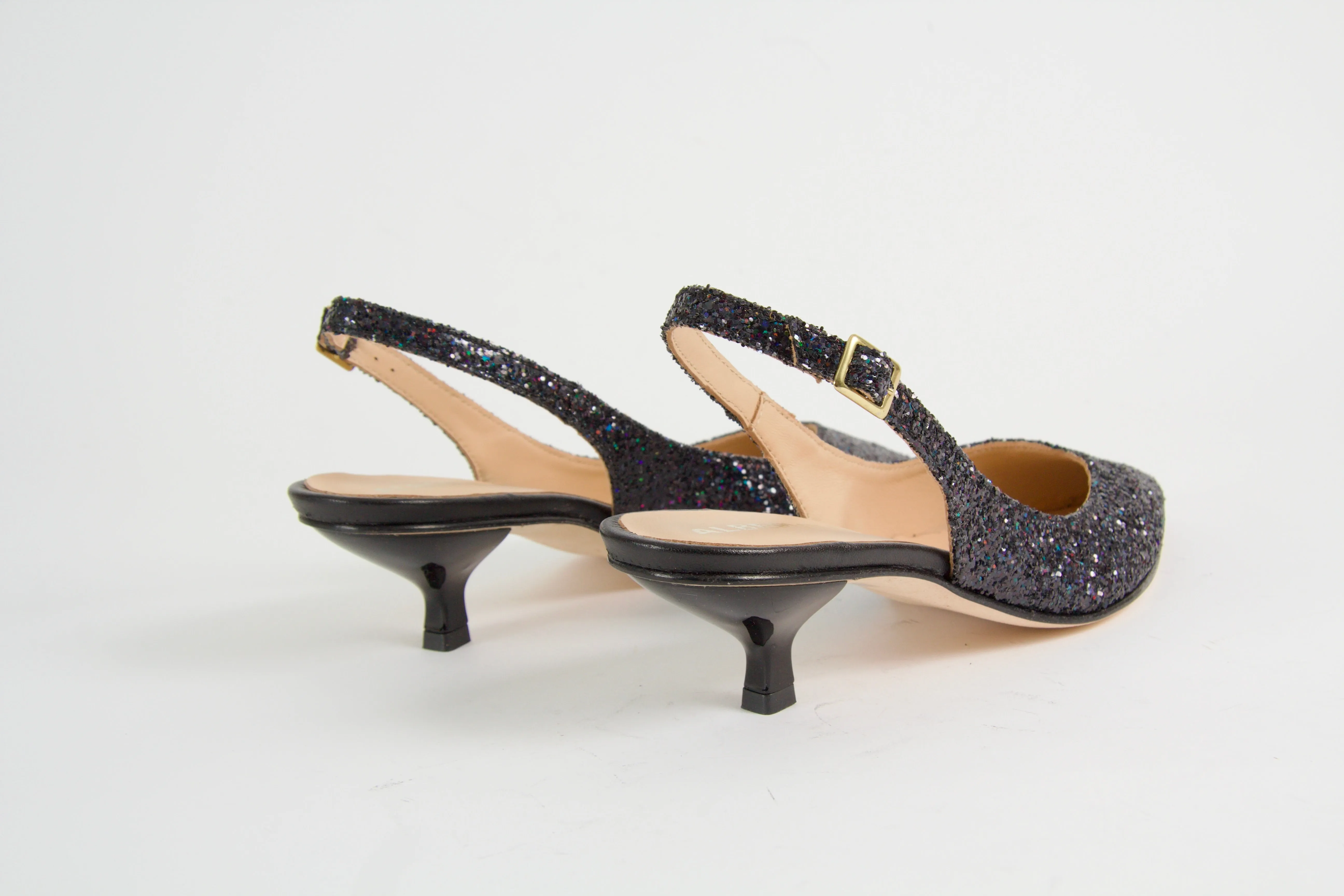 Valkyria Glittery Slingback Pumps