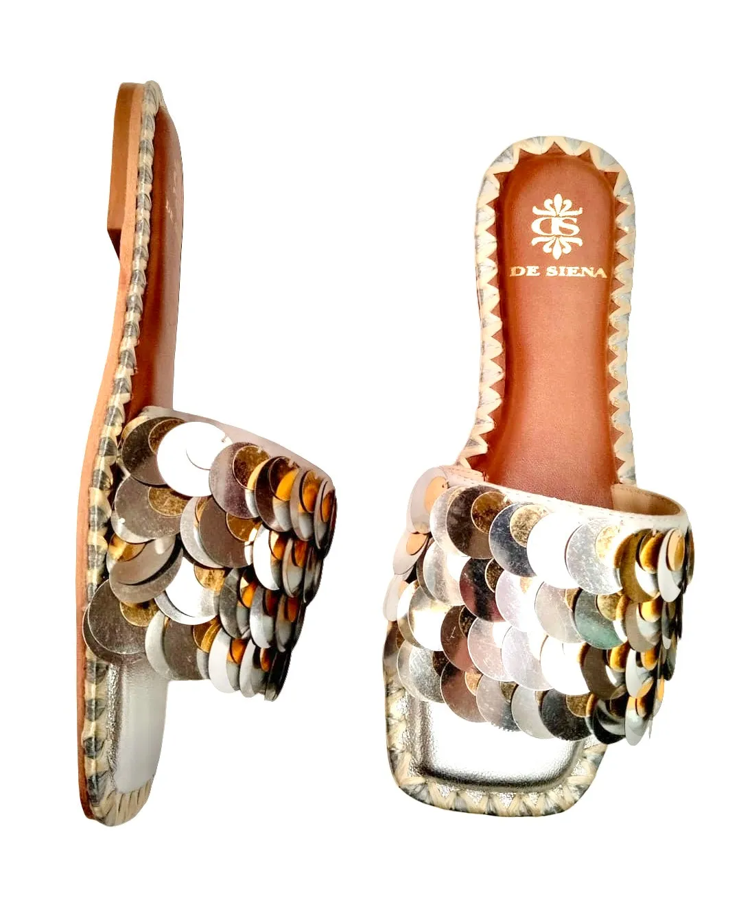 VANESSA SLIDES WITH PAILLETTES