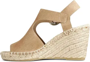 VIA SPIGA Womens Nolan Heel Ankle Wedge Heels Beige 6 Medium (B,M)