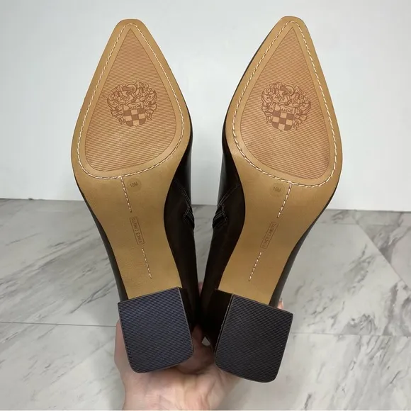 Vince Camuto Cammen Pointed Toe Brown Bootie 10 10 1/2