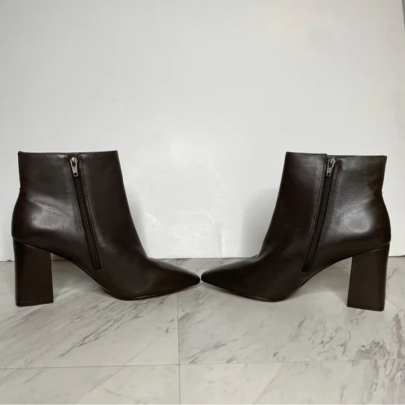 Vince Camuto Cammen Pointed Toe Brown Bootie 10 10 1/2