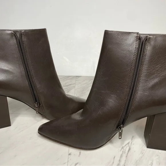 Vince Camuto Cammen Pointed Toe Brown Bootie 10 10 1/2