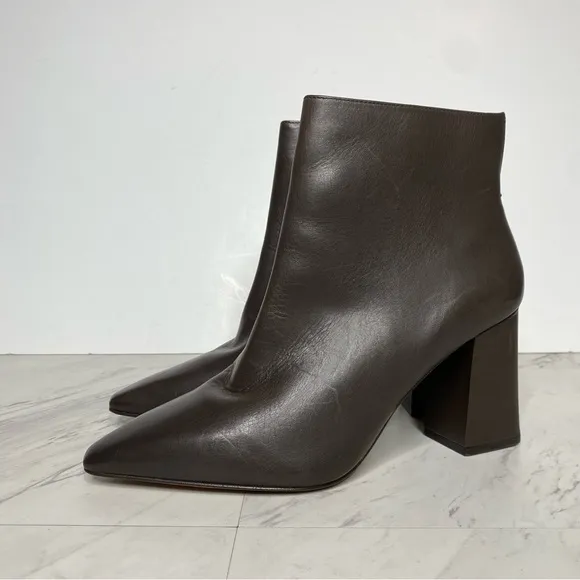 Vince Camuto Cammen Pointed Toe Brown Bootie 10 10 1/2