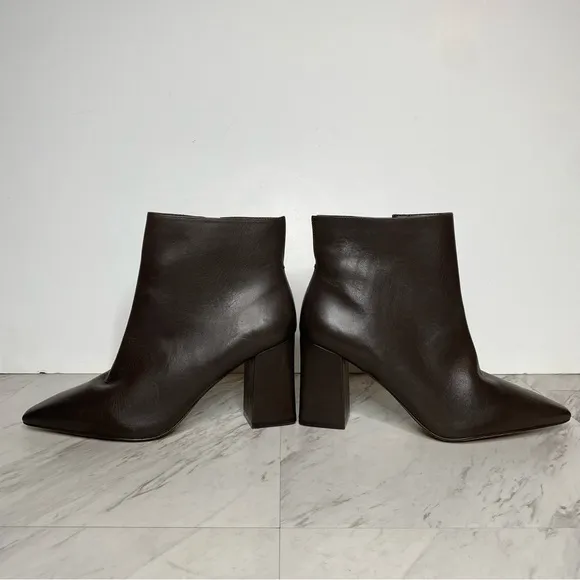Vince Camuto Cammen Pointed Toe Brown Bootie 10 10 1/2