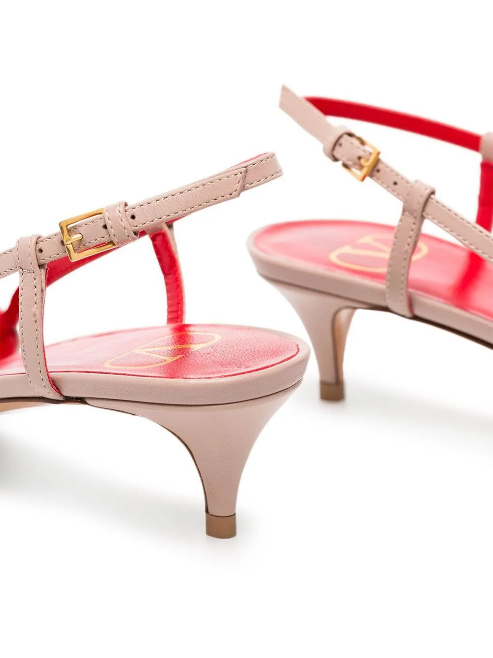 Vlogo signature leather slingback pumps