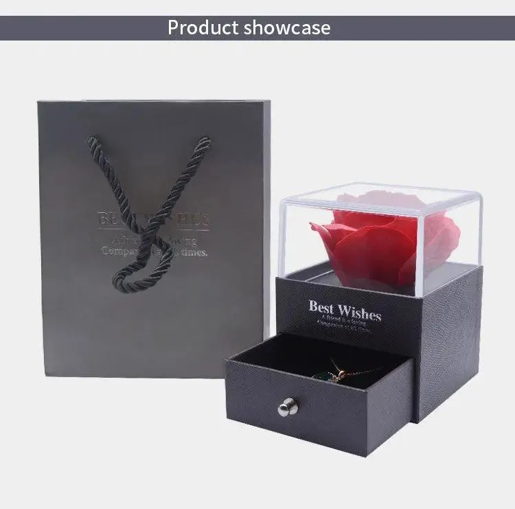 Wholesale Cheap Gift Rose Jewelry Gift Box for Ring Necklace
