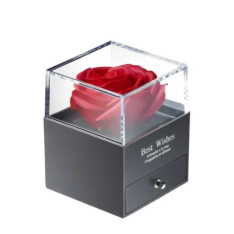 Wholesale Cheap Gift Rose Jewelry Gift Box for Ring Necklace