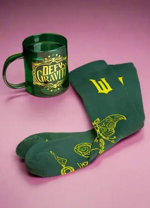 Wicked Elphaba Glass Mug and Socks Gift Set