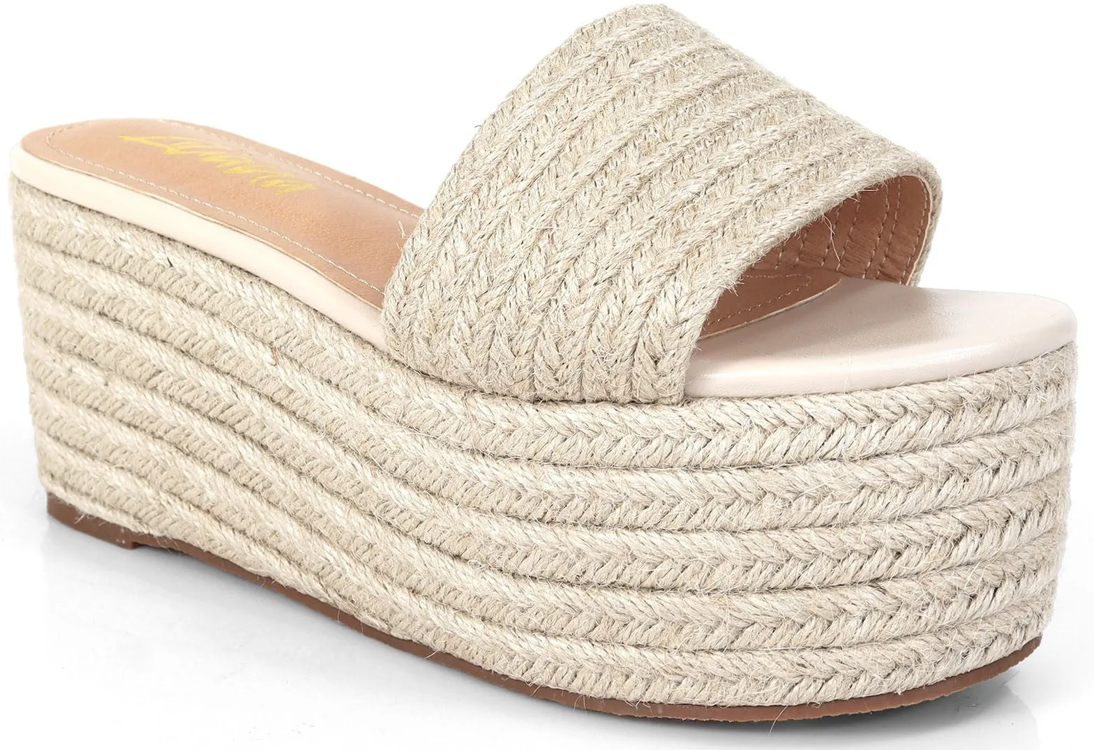 Women's Espadrille Platform Toe Band Sandal - BUDZA16