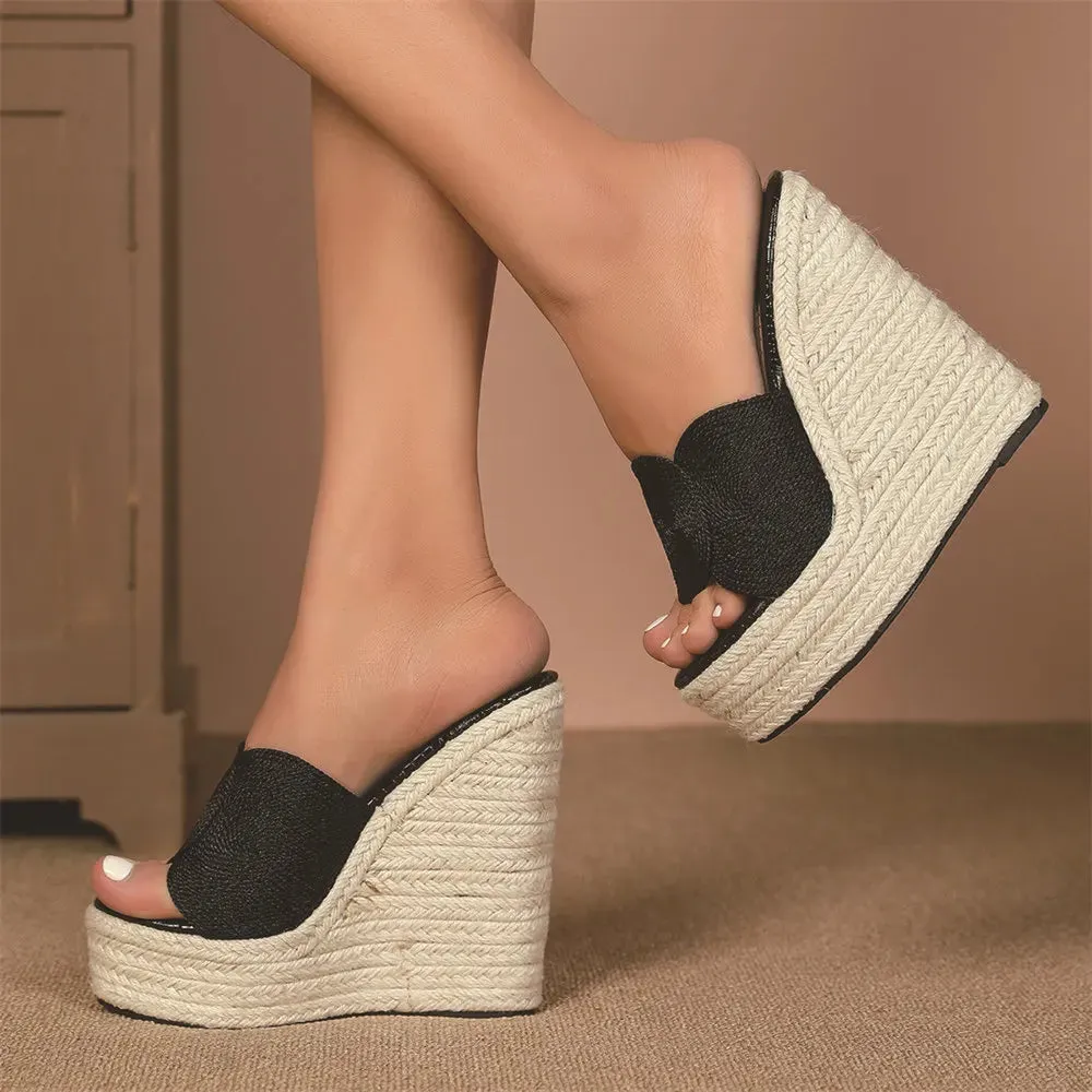 Women's Espadrille Wedge Summer Slides