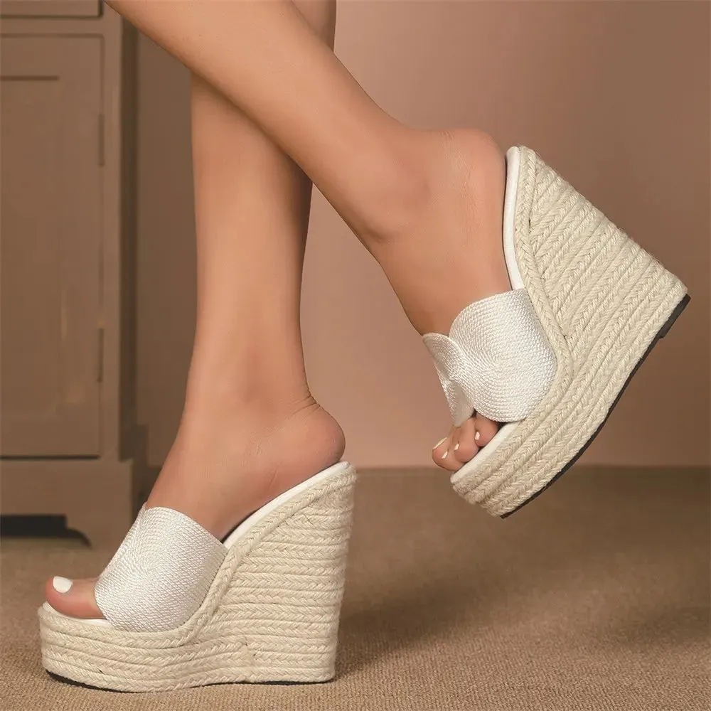 Women's Espadrille Wedge Summer Slides
