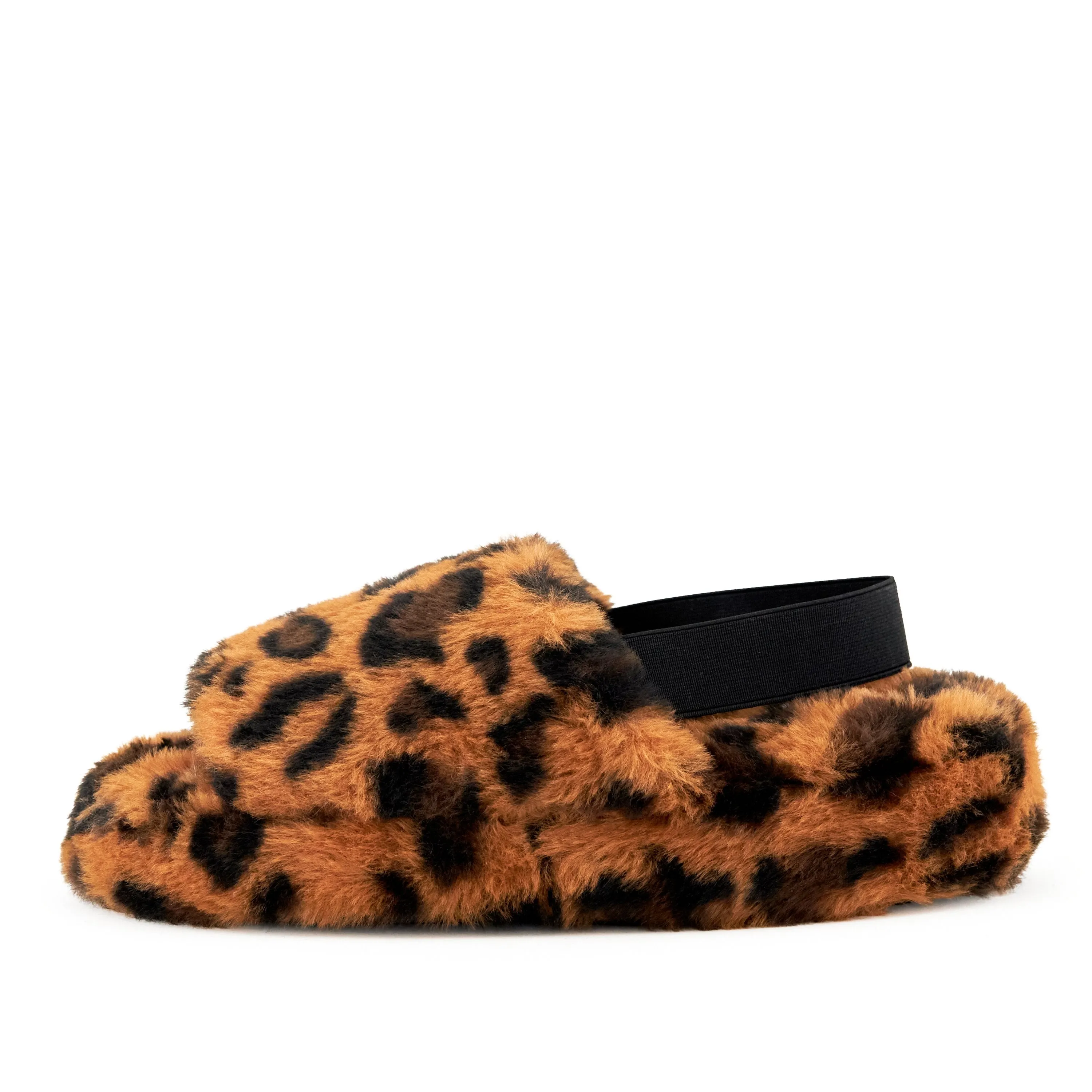 Women's Lisbon Faux Fur Slipper Leopard