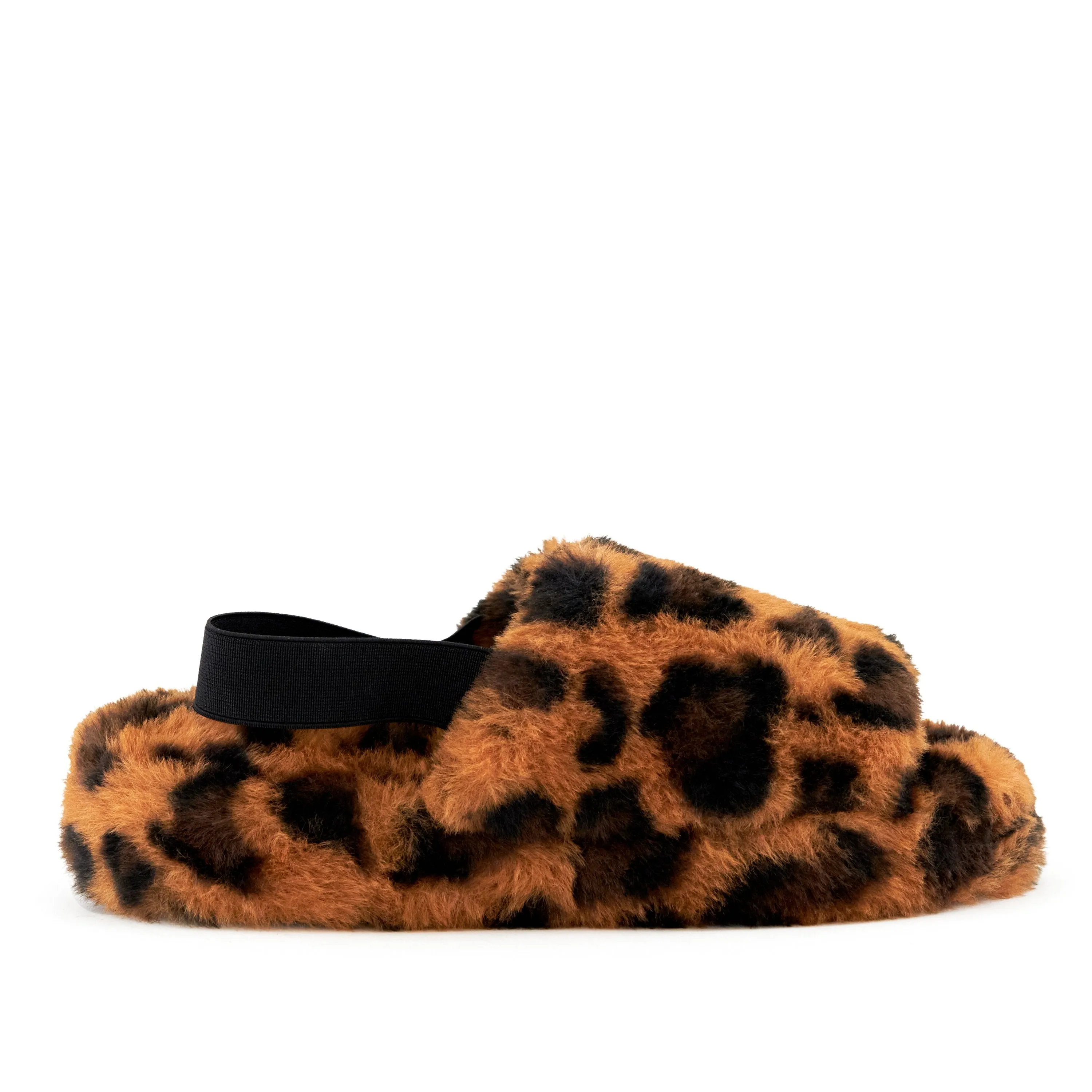 Women's Lisbon Faux Fur Slipper Leopard