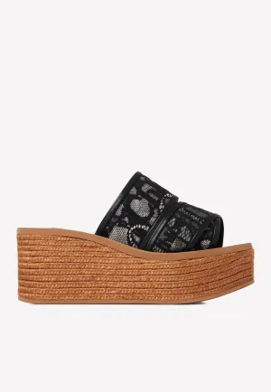 Woody 65 Espadrille Platform Lace Sandals